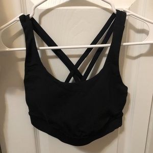 Black Lululemon Energy Bra